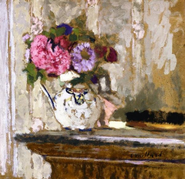Anemones In A Jug by Edouard Vuillard