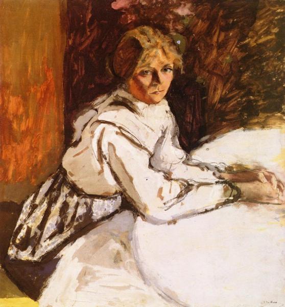 Annette Daydreaming by Edouard Vuillard