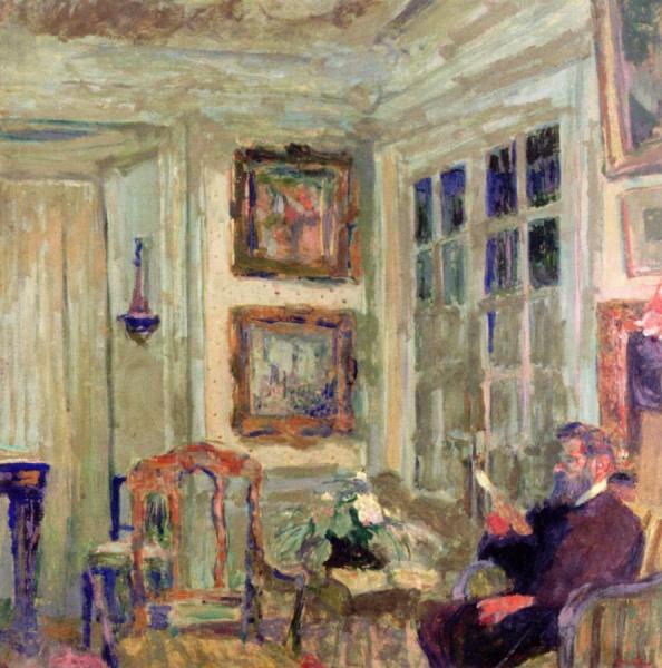 Arthur Fontaine Reading (i) by Edouard Vuillard
