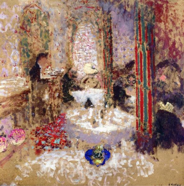 At The Restaurant by Edouard Vuillard