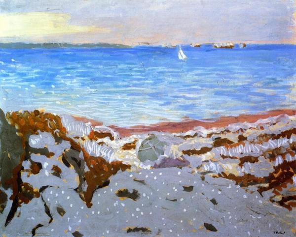 Beach At Saint-jacut by Edouard Vuillard