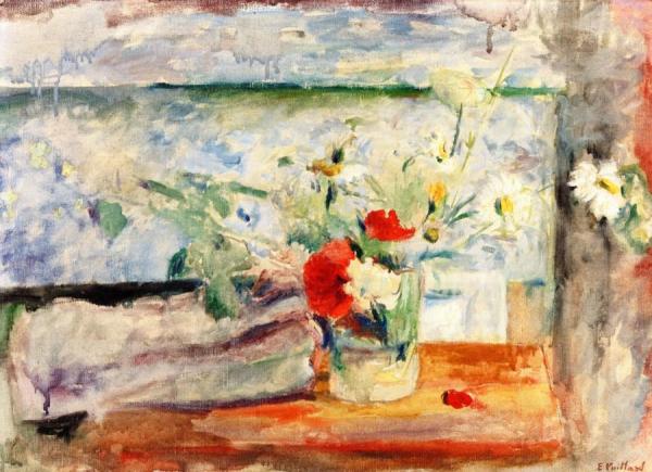 Bouquet Of Daisies And Poppies by Edouard Vuillard