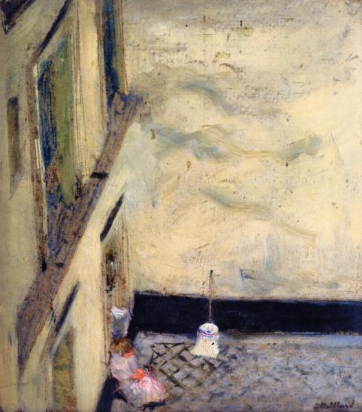 Broom In The Yard At 346 Rue Saint-honoré by Edouard Vuillard