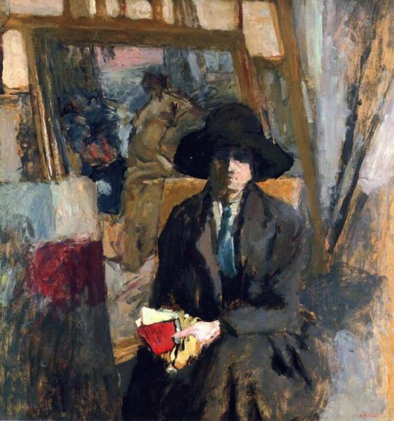 Elève At The Louvre by Edouard Vuillard