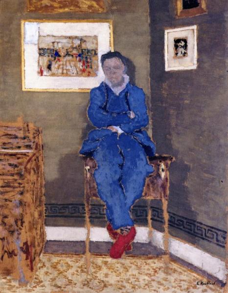 Félix Vallotton In His Studio by Edouard Vuillard