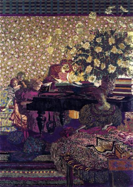 Figures In An Interior: Music by Edouard Vuillard Oil Painting Reproductions