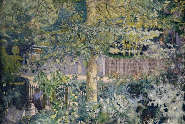 Foliage: Oak Tree And Fruit Seller by Edouard Vuillard