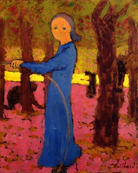 Girl With A Hoop by Edouard Vuillard