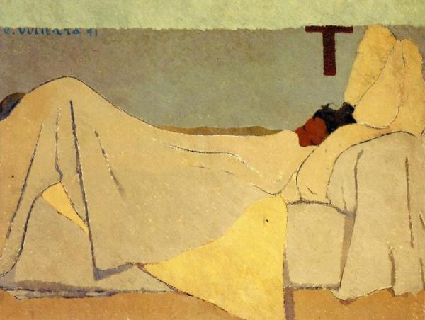 In Bed by Edouard Vuillard