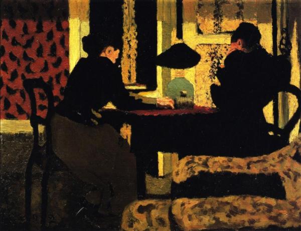In The Lamplight by Edouard Vuillard