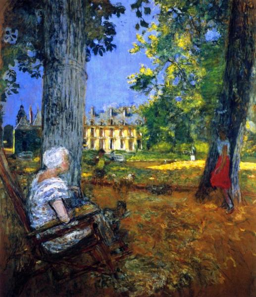In The Park At The Château Des Clayes by Edouard Vuillard