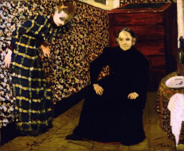 Interior, Mother And Sister Of The Artist by Edouard Vuillard