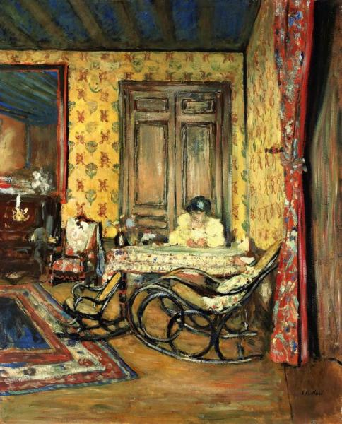 Interior With Rocking Chairs by Edouard Vuillard Oil Painting Reproductions
