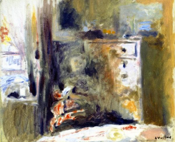 Interior With Woman Sewing by Edouard Vuillard