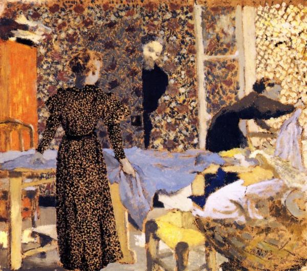 Interior With Work Table by Edouard Vuillard