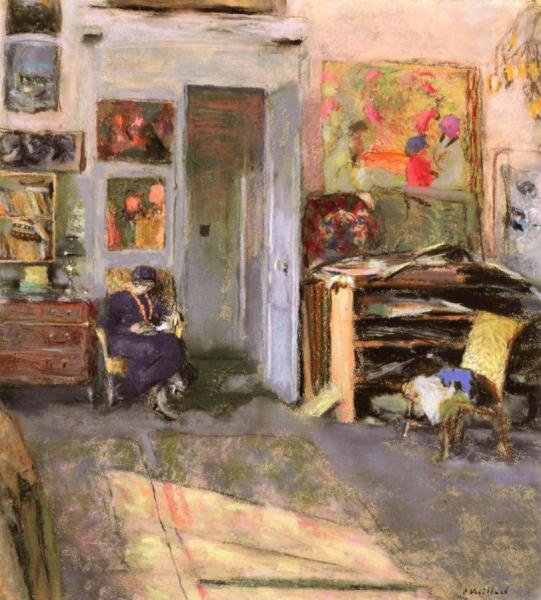 Lucie Belin In The Studio by Edouard Vuillard