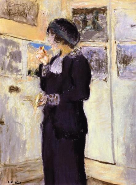Lucie Belin With A Biscuit by Edouard Vuillard