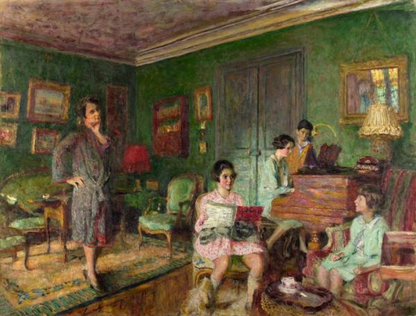 Madame Andre Wormser And Her Children by Edouard Vuillard