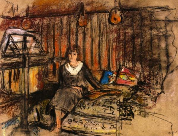 Madame Fried Daydreaming by Edouard Vuillard