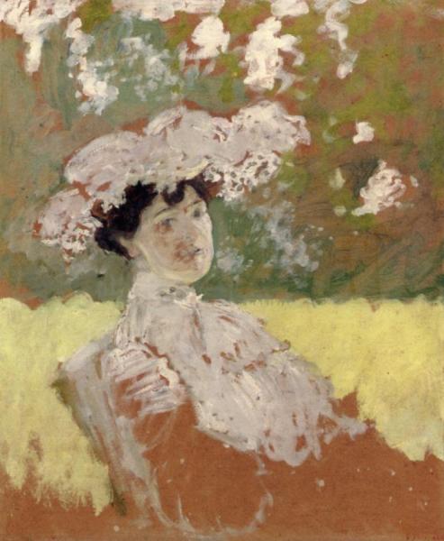 Madame Hesel In A Cape by Edouard Vuillard