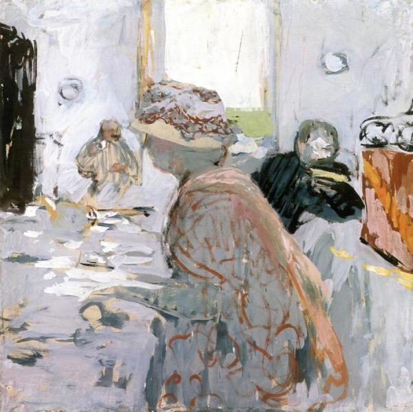 Madame Hessel, A Lady In A Hat With A Ribbon by Edouard Vuillard