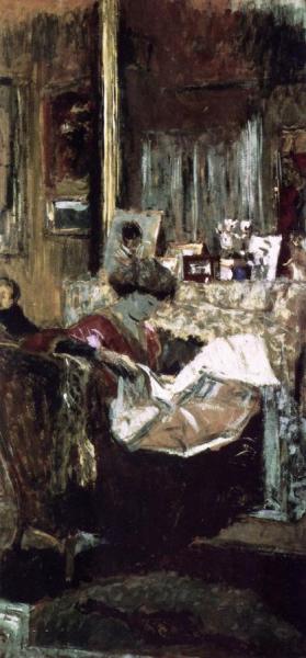 Madame Hessel In Her Salon by Edouard Vuillard