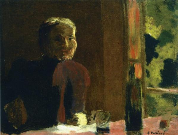 Madame Vuillard At Table by Edouard Vuillard