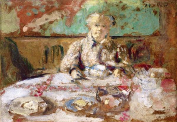 Edouard Vuillard Madame Vuillard At The Dinner Table