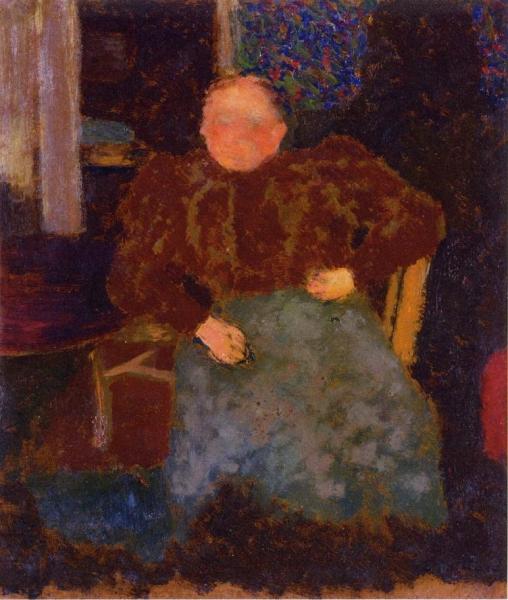 Madame Vuillard Seated by Edouard Vuillard