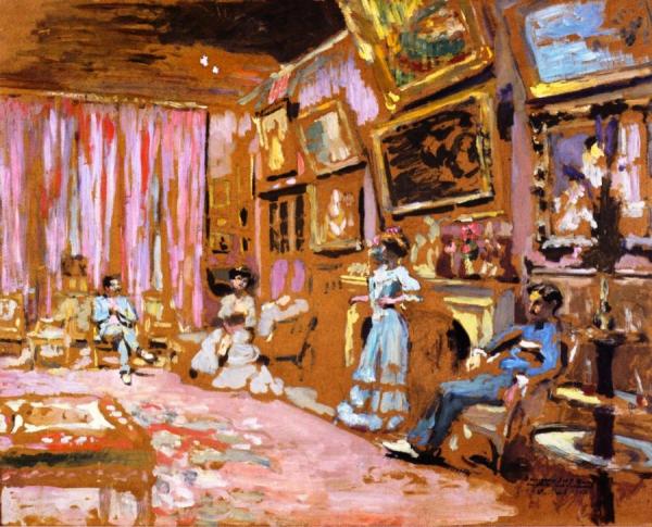 Messieurs And Mesdames Josse And Gaston Bernheim-jeune, Avenue Henri-martin by Edouard Vuillard