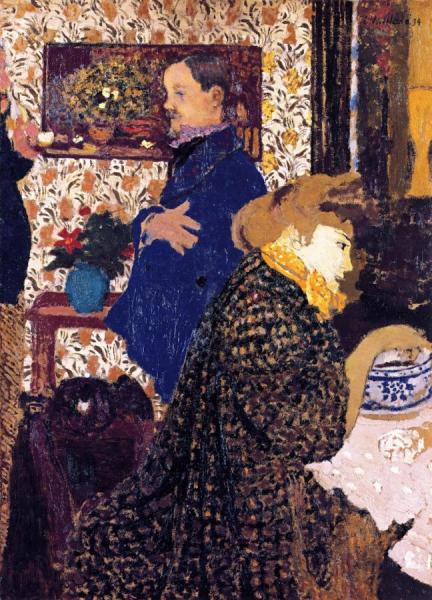 Misia And Vallotton At Villeneuve by Edouard Vuillard
