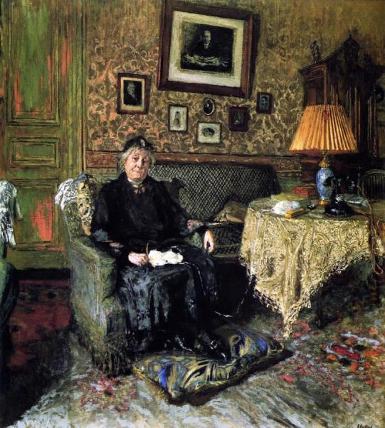Mme Adrien Bénard In Her Salon by Edouard Vuillard