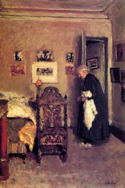 Mme Vuillard In The Artist's Bedroom, Rue De Calais by Edouard Vuillard Oil Painting Reproductions