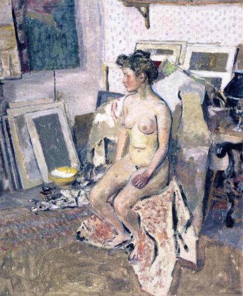 Nude In The Studio by Edouard Vuillard