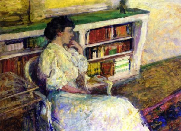 Portrait Of A Woman In White by Edouard Vuillard