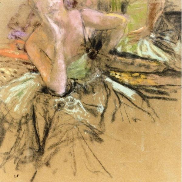 Portrait Of Jeanne Renquardt (study) by Edouard Vuillard