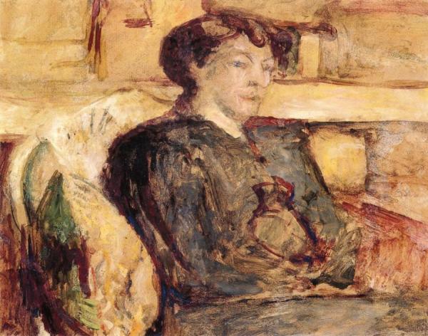 Portrait Of Madame Hessel by Edouard Vuillard