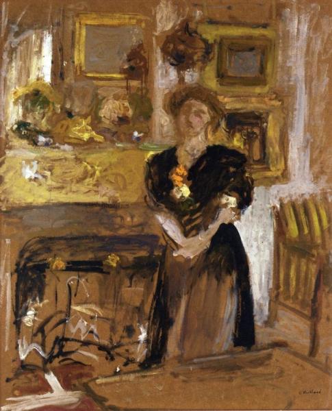 Portrait Of Madame Marie Des Jardins-fontaine by Edouard Vuillard
