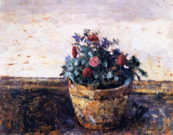Pot Of Flowers by Edouard Vuillard