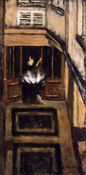 Rain In The Courtyard Of 342 Due Saint-honoré by Edouard Vuillard