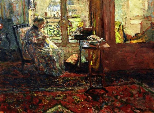 Seamstress In Front Of The Window by Edouard Vuillard