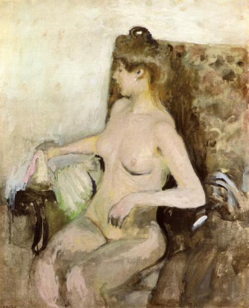 Seated Nude by Edouard Vuillard