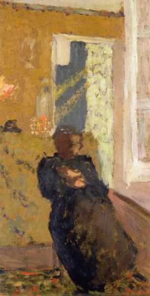Seated Woman Dressed In Black by Edouard Vuillard