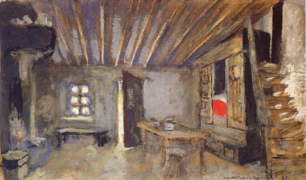 Studio Interior, Model For The Scenery Of 'la Lepreuse' by Edouard Vuillard