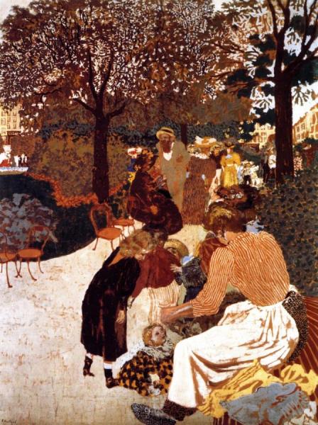 Study For "the Public Gardens": Qquare De La Trinité by Edouard Vuillard