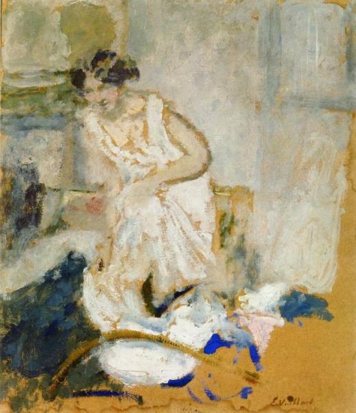 Study Of A Woman In A Petticoat by Edouard Vuillard