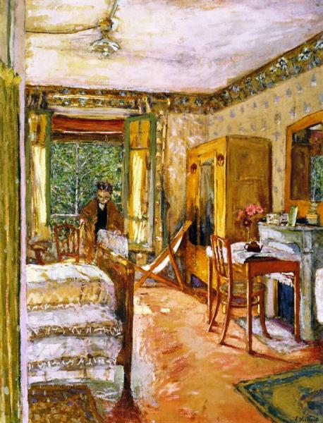 Sunlit Interior: Madame Vuillard's Room At La Closerie Des Genêts by Edouard Vuillard