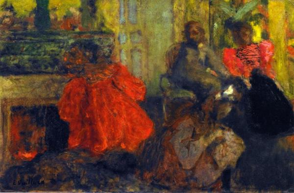 The Alexandre Natanson Family, Rue Saint-florentin by Edouard Vuillard