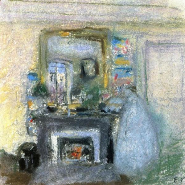 The Artist's Mother At Chateau De Clayes by Edouard Vuillard