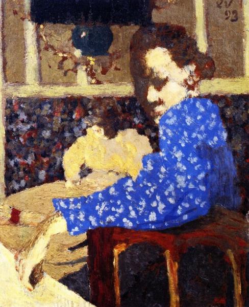 The Blue Sleeve by Edouard Vuillard